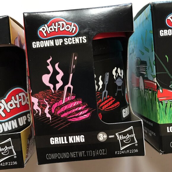 Play Doh Grown Up Scents Lot Of 3 Lawn Dad Sneakers Grill King - Picture 3 of 8